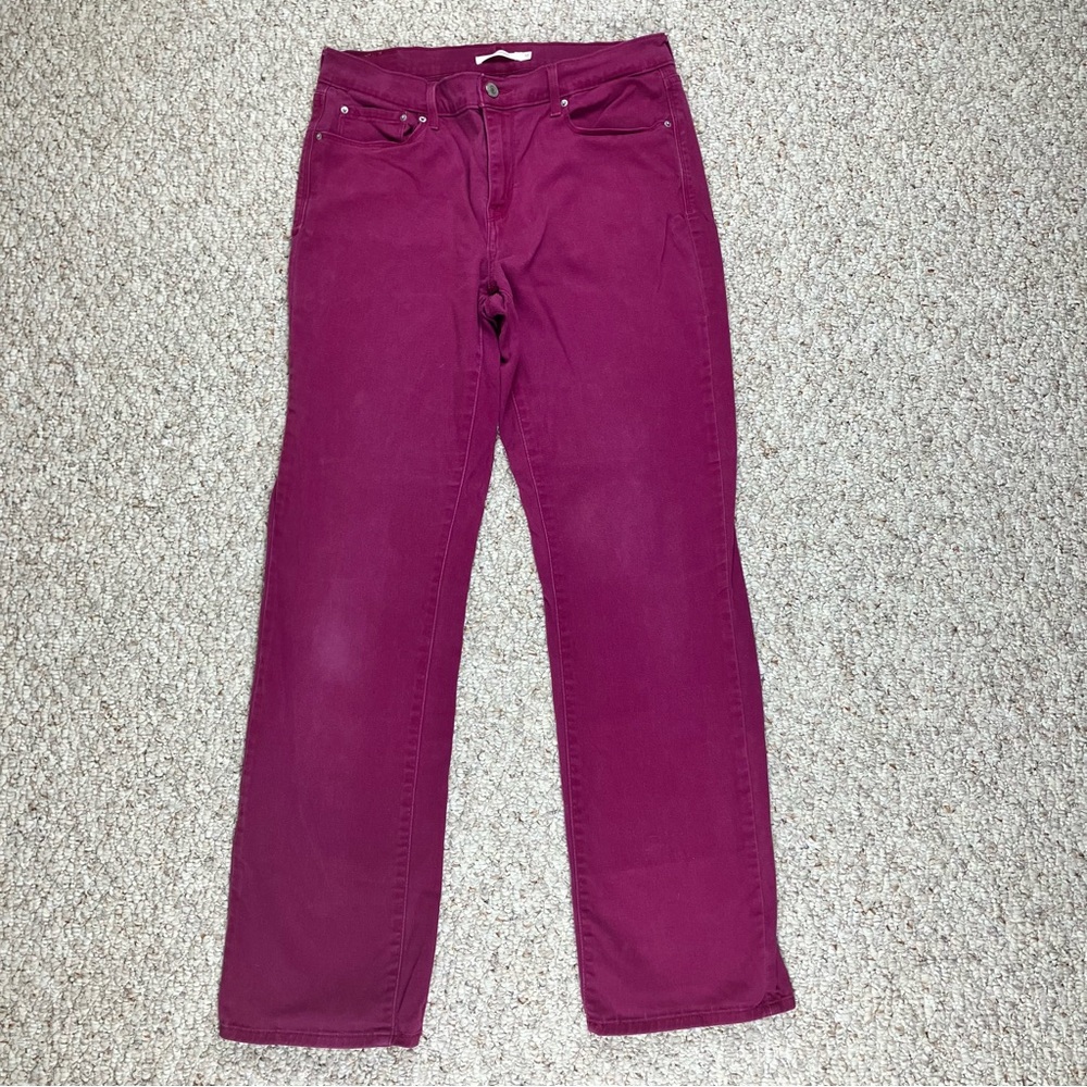 Levi's Jeans 505 Straight Womens Size 10 Medium Wash Stretch Denim W30 L32
